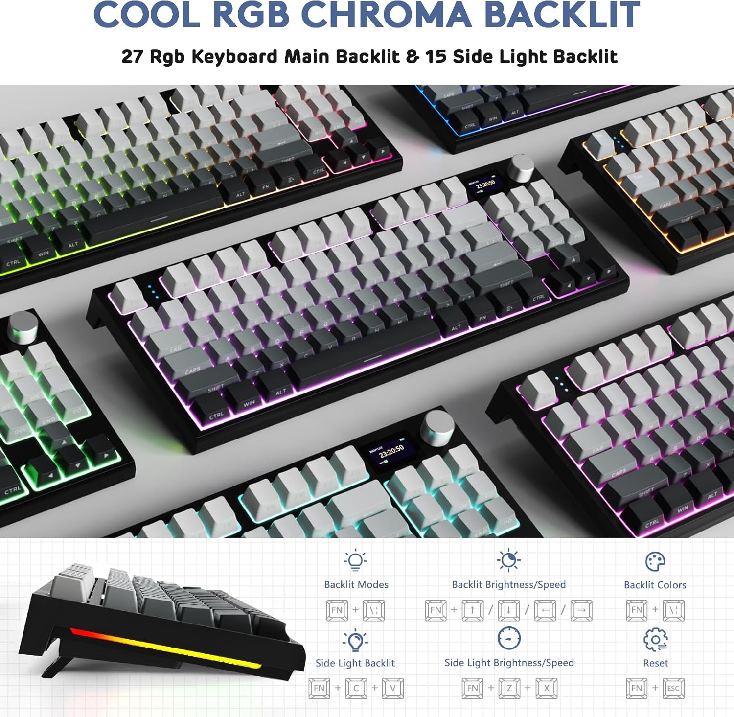 ATTACK SHARK K86 Wireless Mechanical Keyboard view 8