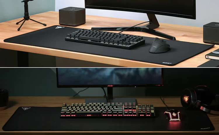 AUKEY KM-P3 Extended XXL Mouse Mat | Premium Gaming Mouse Pad-Black view 3