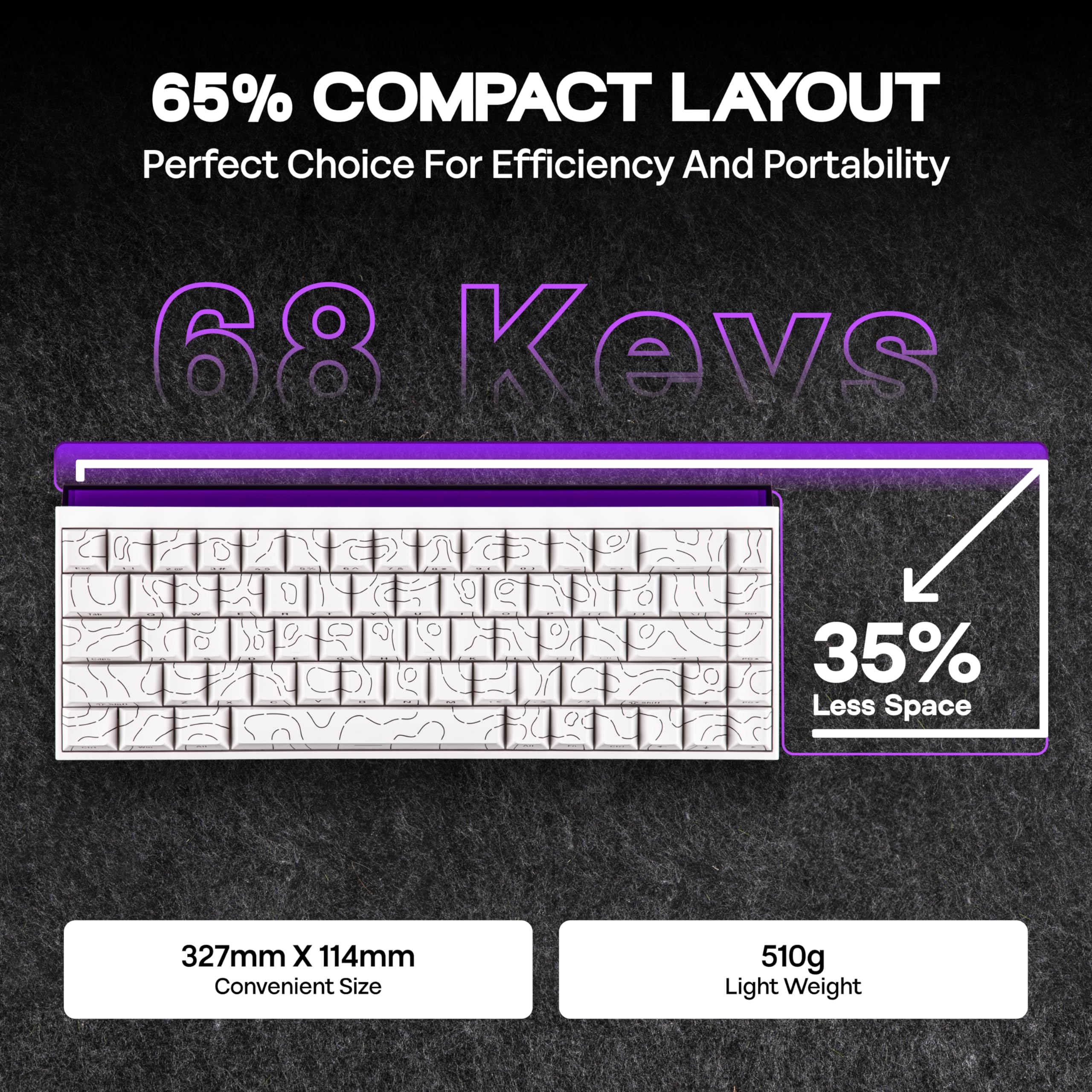 Ajazz NK68 Keyboard view 4