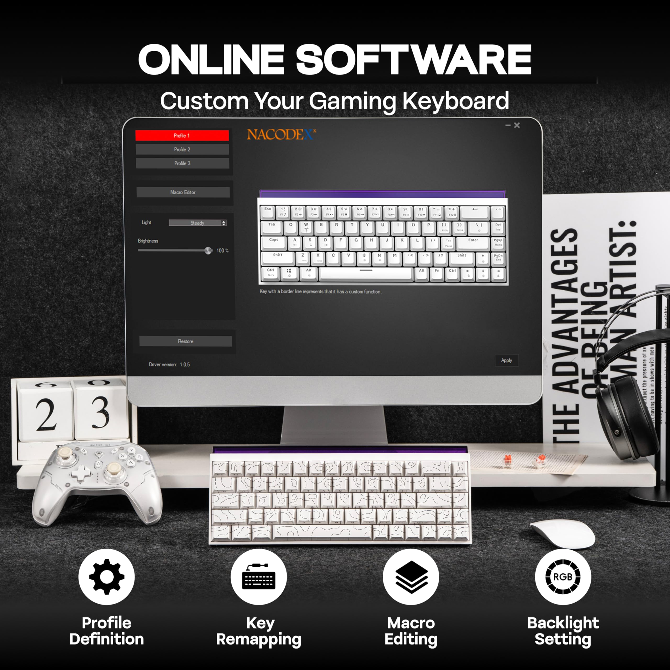 Ajazz NK68 Keyboard view 8