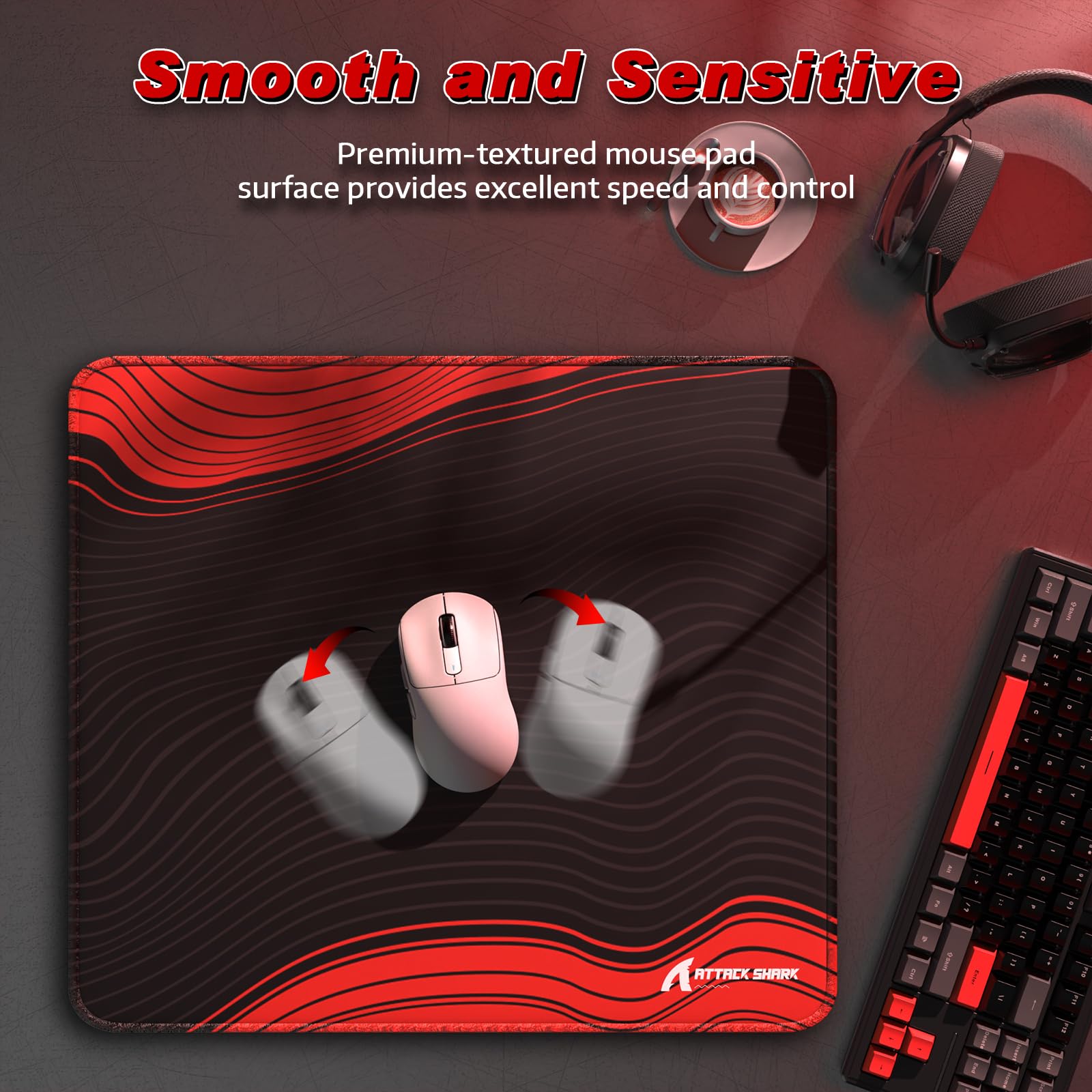 Attack Shark CM02 eSport Gaming Mouse Pad view 4