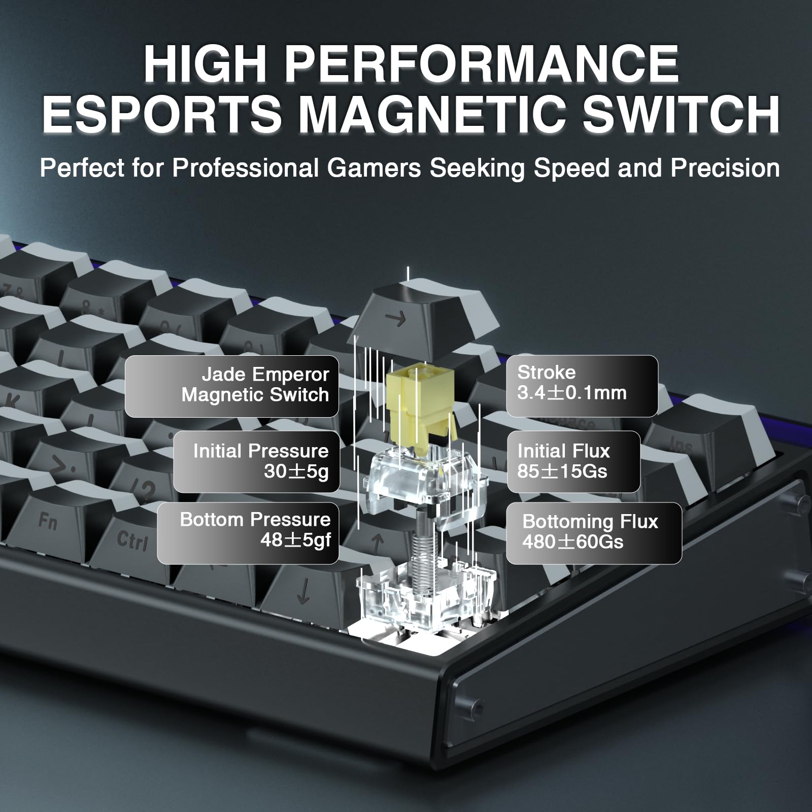 Aula Hero 68 HE Keyboard view 6