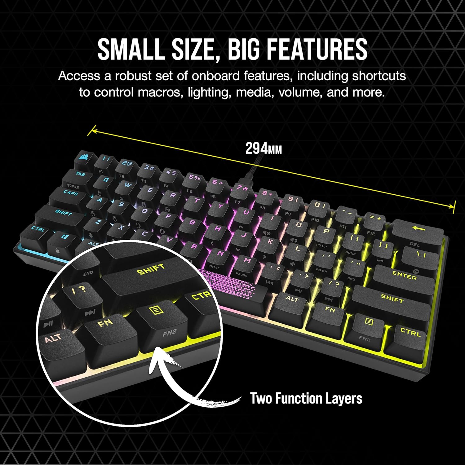 Corsair K65 RGB MINI view 4