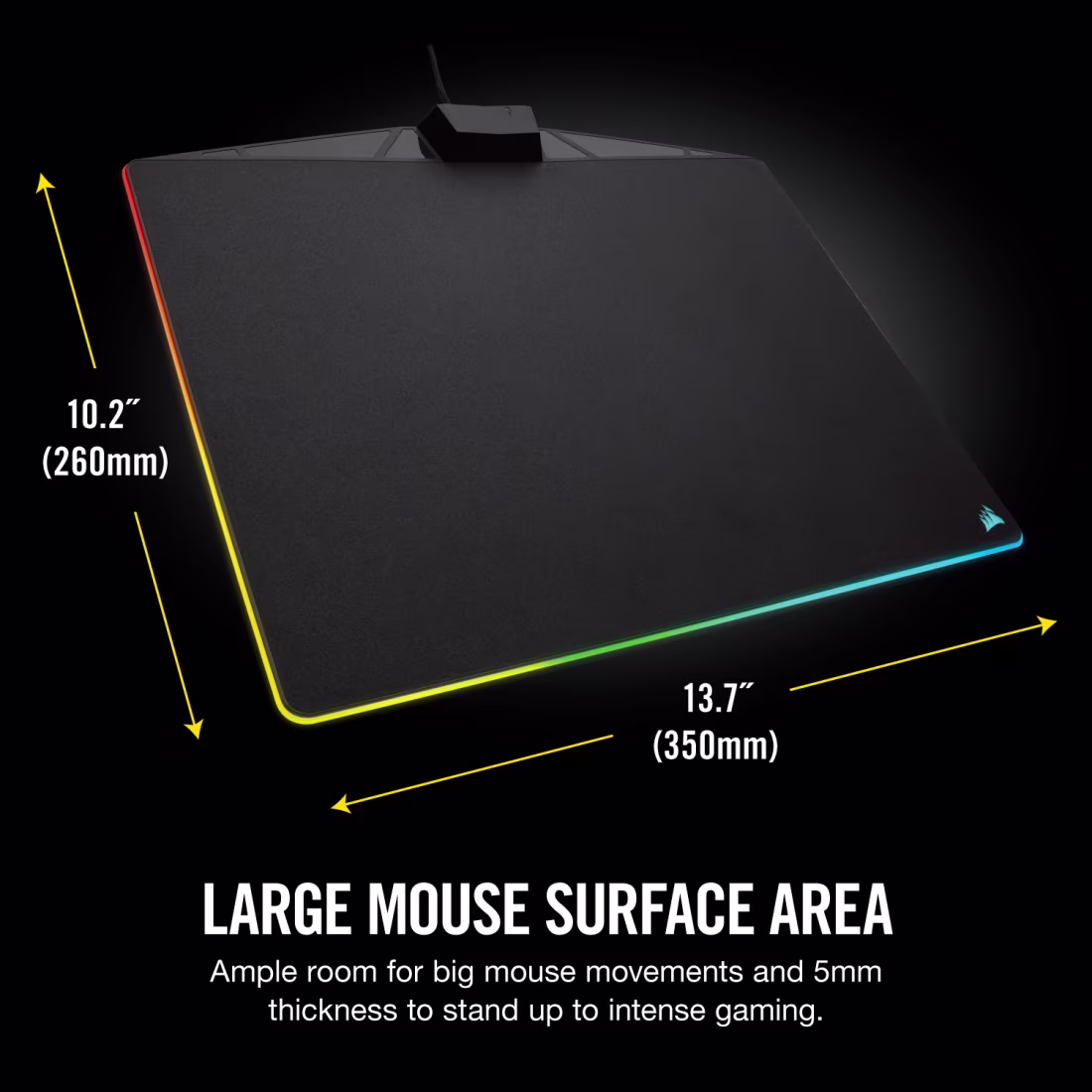 Corsair MM800 RGB Polaris Gaming Mouse Pad - Box Open | Gaming Mousepads in Pakistan view 5