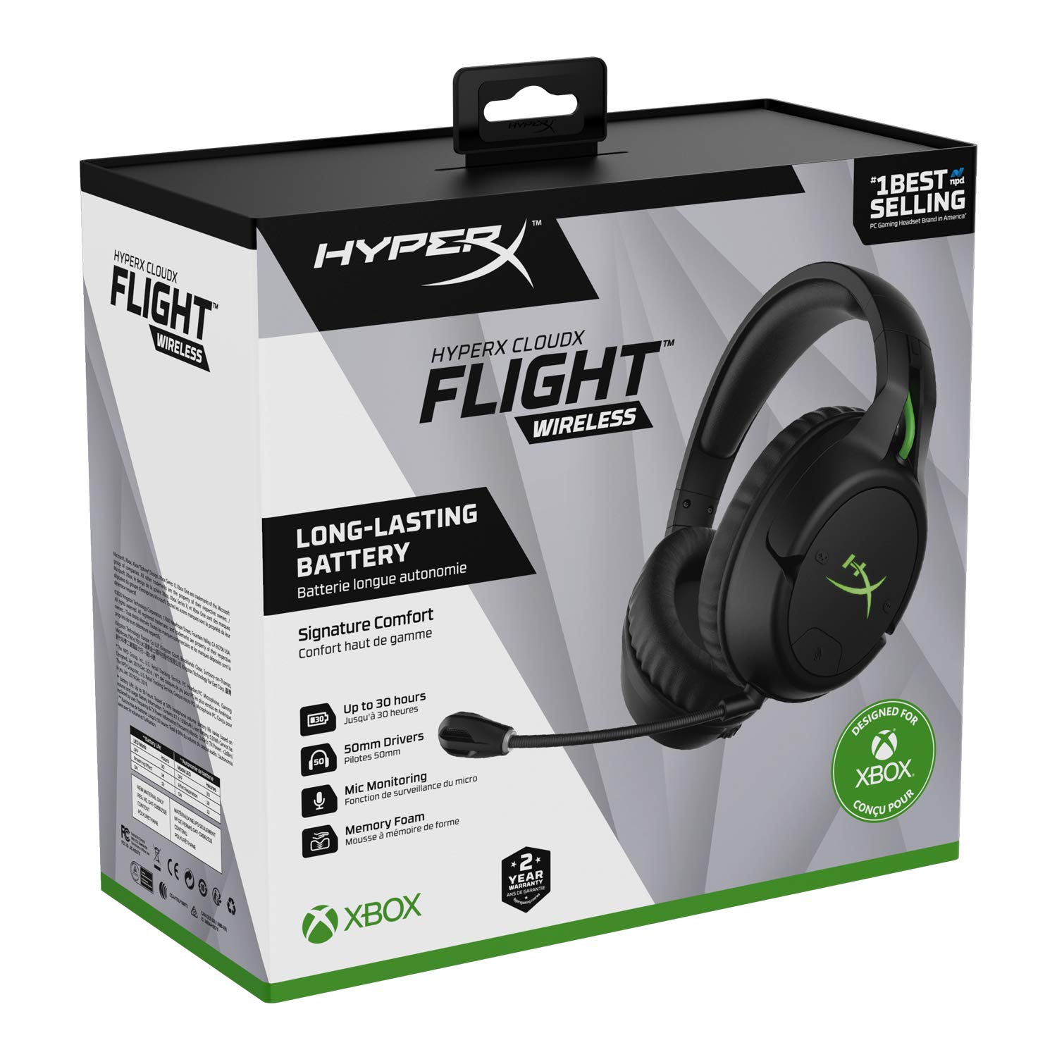 HyperX CloudX Flight Wireless Gaming Headset view 7