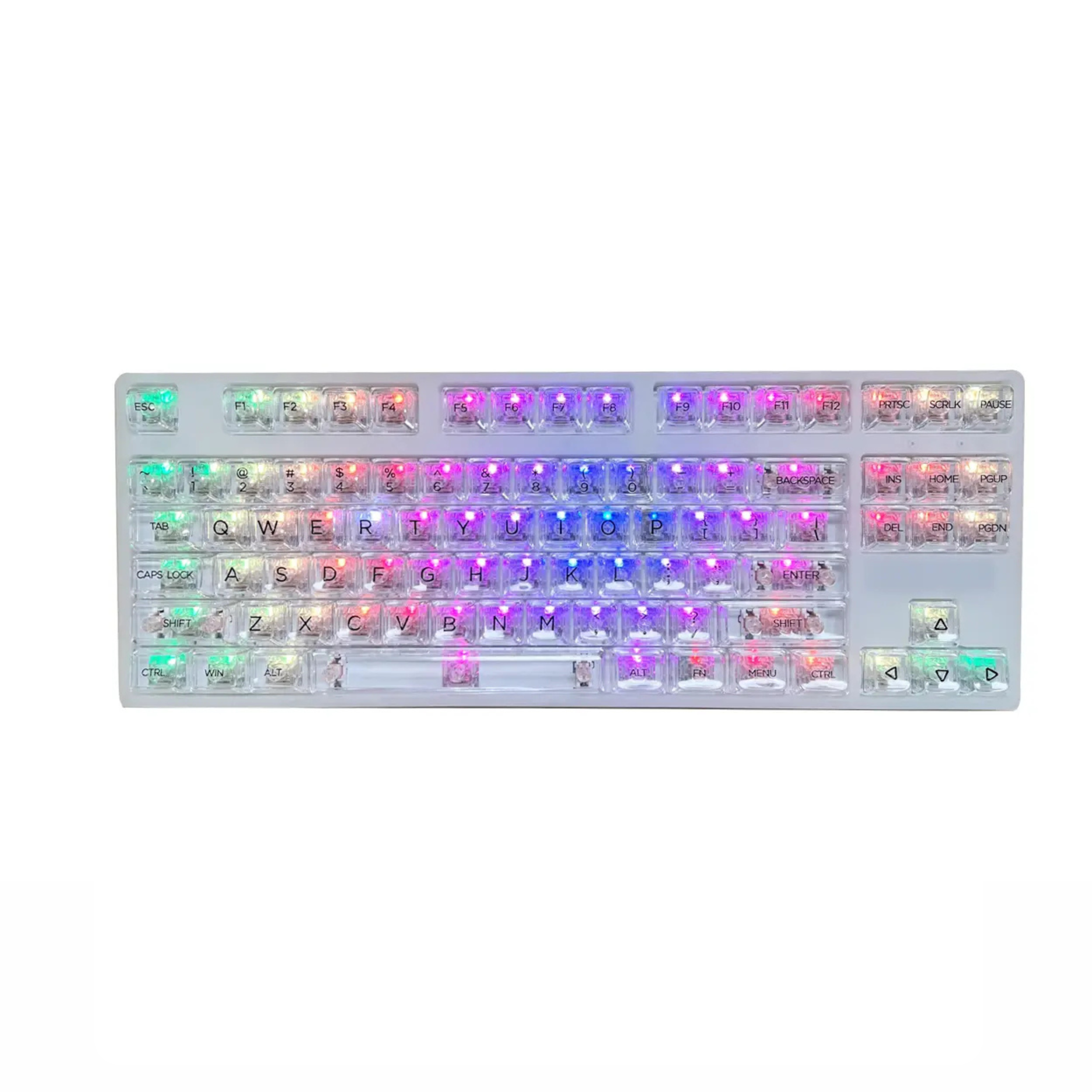 K87 Transparent RGB Keyboard view 2
