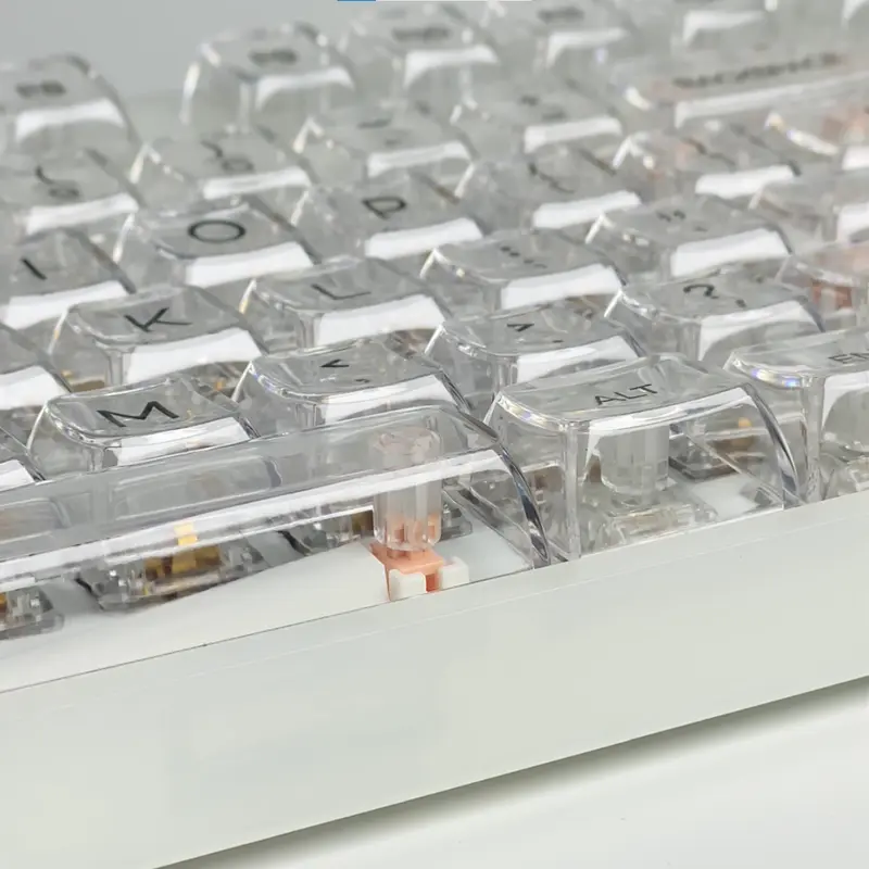 K87 Transparent RGB Keyboard view 3