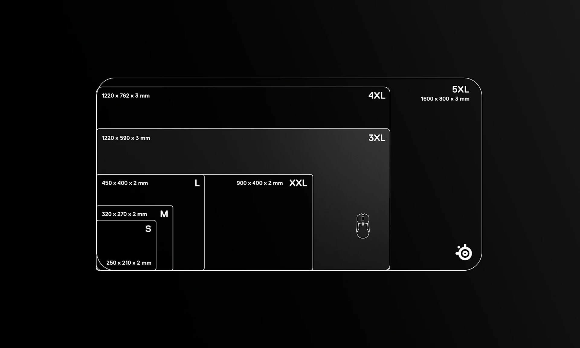 SteelSeries QcK Series Cloth Gaming Mouse Pad - 3XL view 4