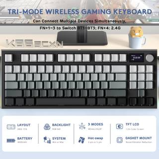 ATTACK SHARK K86 Wireless Mechanical Keyboard thumbnail 3