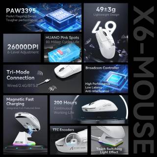 ATTACK SHARK X6 Gaming Mouse thumbnail 7