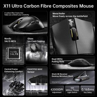 Attack Shark X11 Ultra Wireless Mouse thumbnail 5