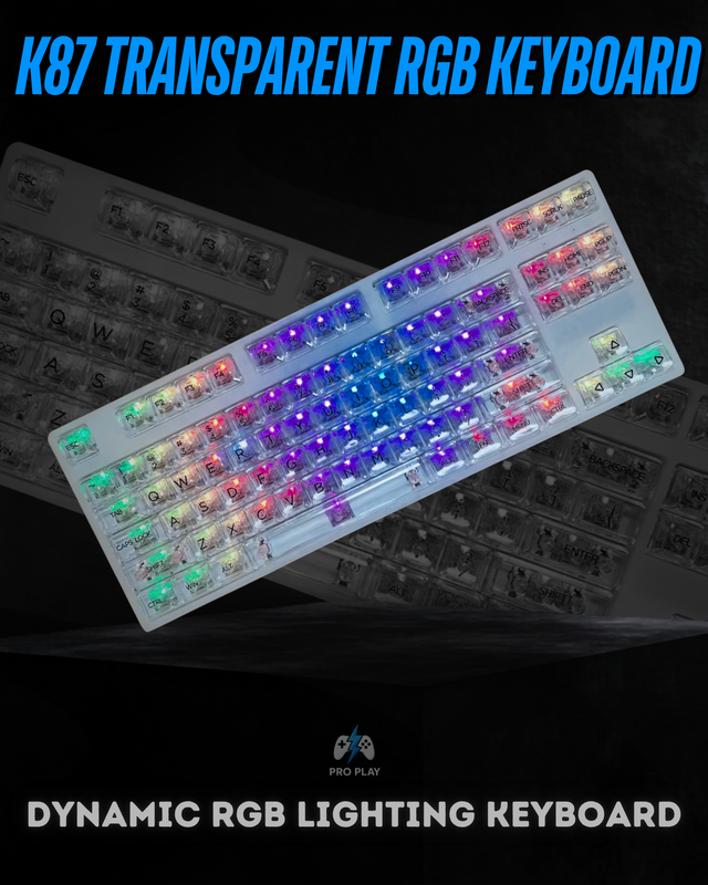 K87 Transparent RGB Keyboard