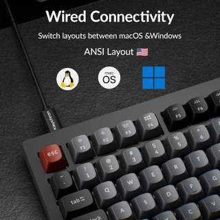 Keychron V1 QMK Custom Mechanical Keyboard thumbnail 4