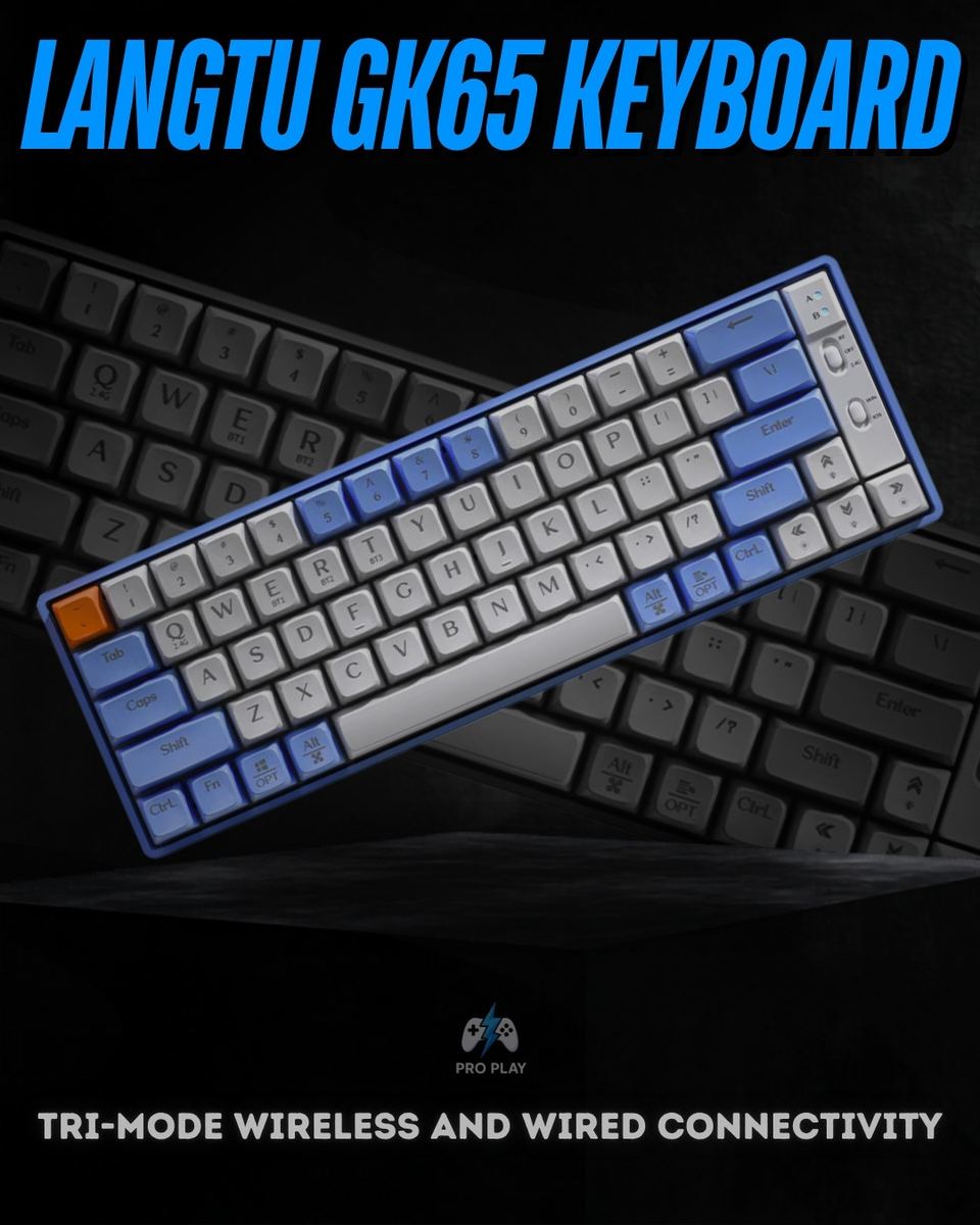 LANGTU GK65 Tri-Mode Mechanical Gaming Keyboard